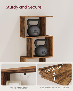 6-Tier Storage Shelf – Bookcase & Room Divider
