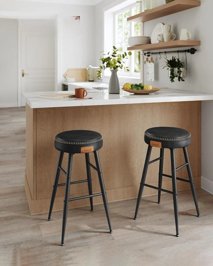 Set of 2 Backless Bar Stools - Karrari