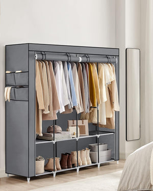 Clothes Wardrobe with 4 Hanging Rails - Karrari