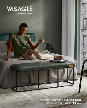 Faux Leather Bench – Steel Frame - Karrari