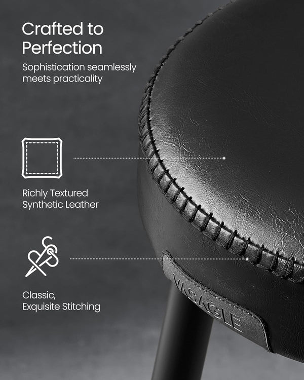 Set of 2 Backless Bar Stools