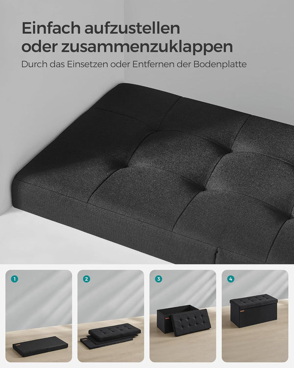 Foldable Storage Ottoman Bench - Karrari