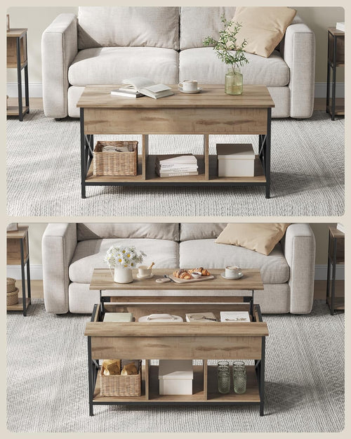 Lift-Top Coffee Table with Storage - Karrari