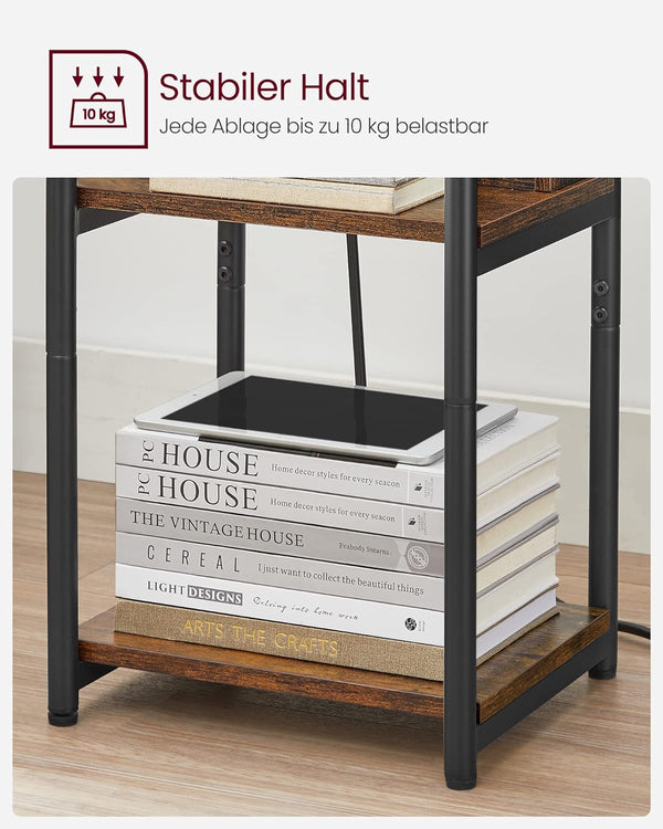 Side Table with Power Outlets - Karrari