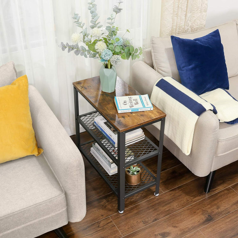 Side Table with 2 Mesh Shelves - Karrari