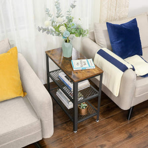 Side Table with 2 Mesh Shelves - Karrari
