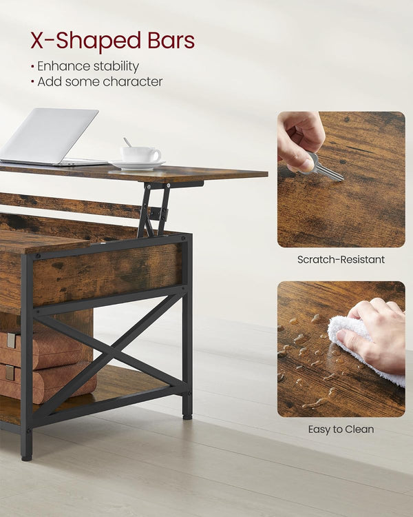 Lift-Top Coffee Table with Storage - Karrari