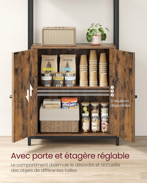 6-Tier Bookcase with Door - Karrari