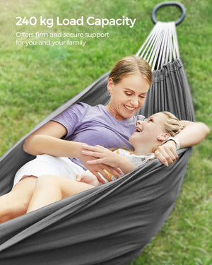 Freestanding Hammock with Adjustable Metal Frame