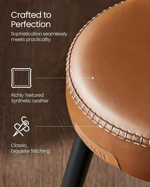 Set of 2 Backless Bar Stools