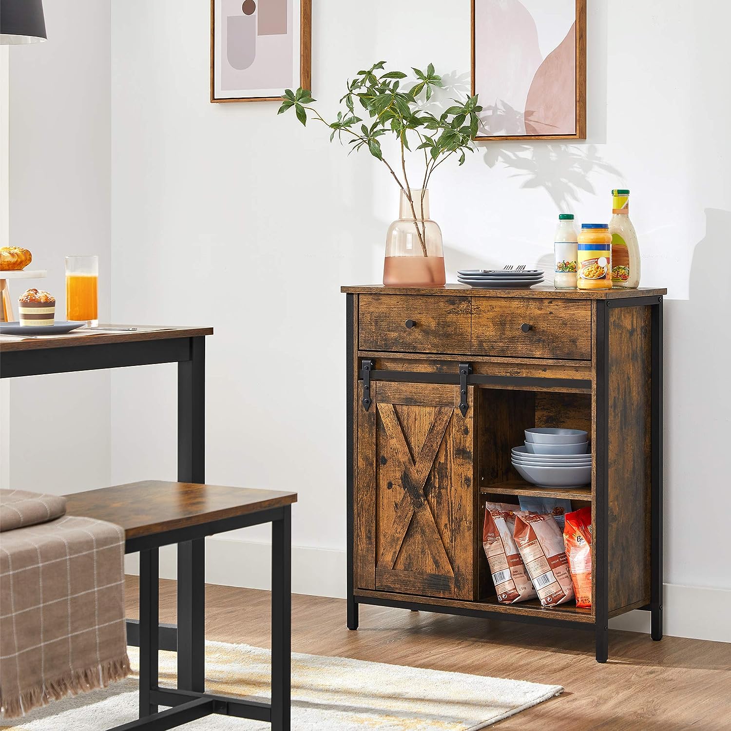 Storage Cabinet, Sideboard and Freestanding Floor Cabinet