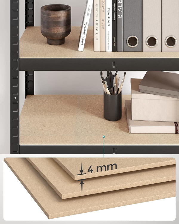 Heavy-Duty Steel Storage Rack - 5-Tier, High Load Capacity (30x75x150cm) - Karrari