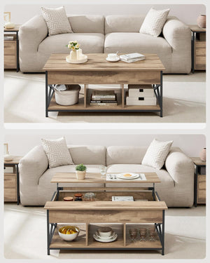 Lift-Top Storage Coffee Table - Karrari