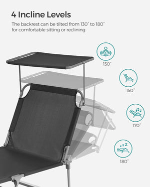 Portable Sun Lounger – Adjustable & Folding - Karrari