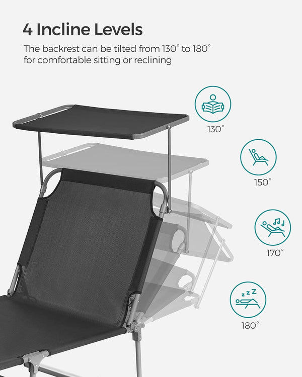 Portable Sun Lounger – Adjustable & Folding - Karrari