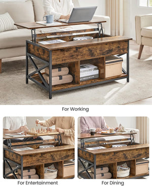 Lift-Top Coffee Table with Storage - Karrari