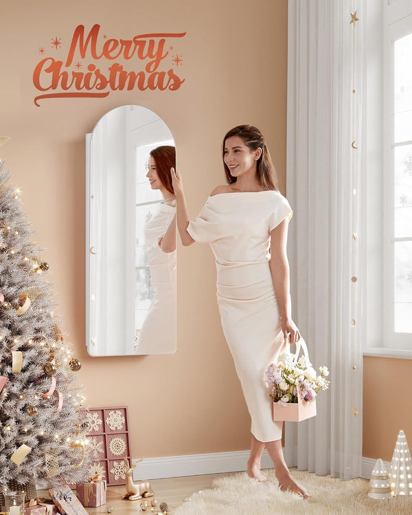 Lockable LED Jewellery Cabinet with Mirror