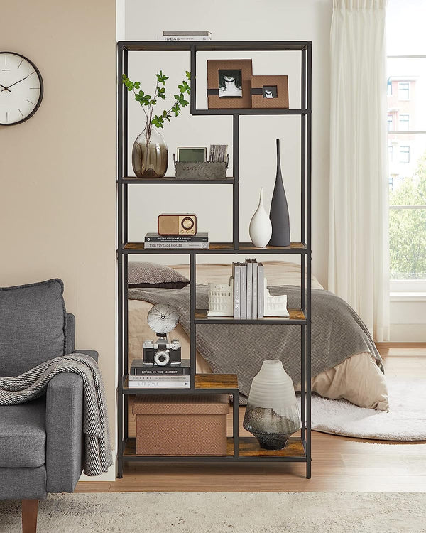 6-Tier Geometric Bookcase - Karrari