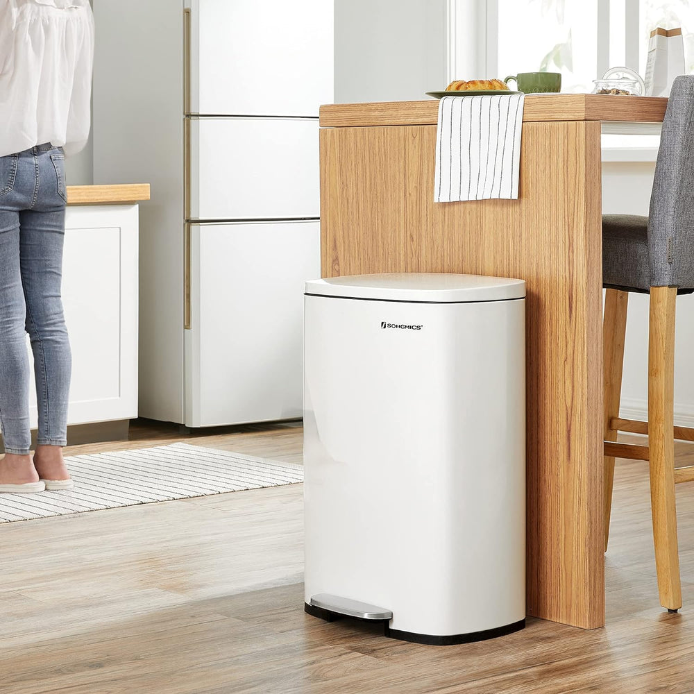 50L Steel Pedal Waste Bin with Soft-Close Lid - Karrari
