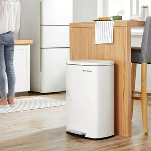 50L Steel Pedal Waste Bin with Soft-Close Lid - Karrari