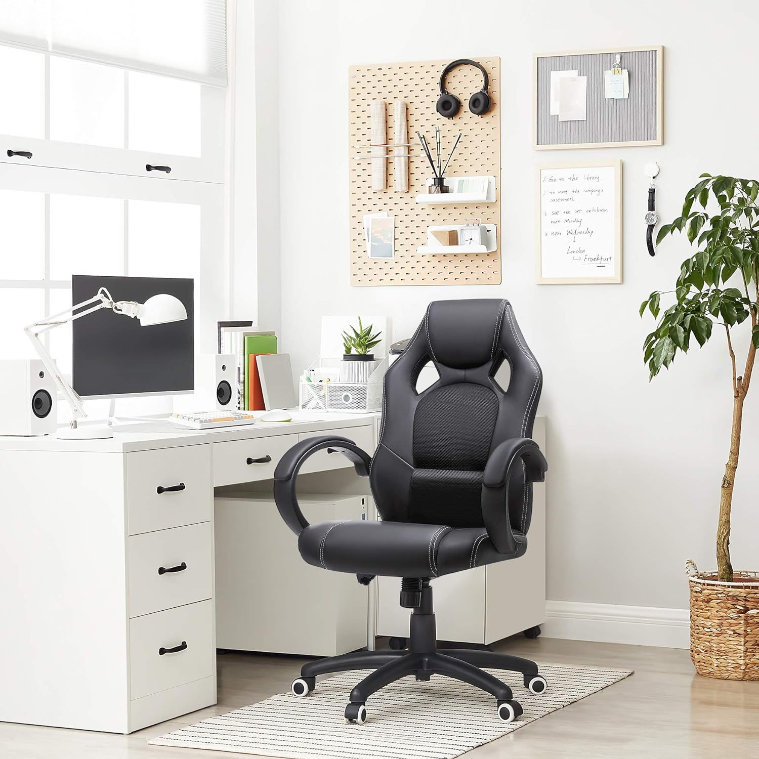 Office Chair, Gaming Chair, Desk Chair, Computer Chair, Swivel Chair With Tilting Mechanism