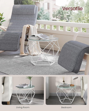 2-Piece Round Coffee Tables with Removable Tops - Karrari