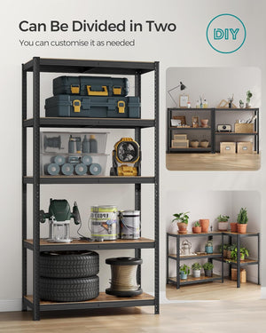 Industrial Shelving Unit - Adjustable Storage (50x100x200cm) - Karrari