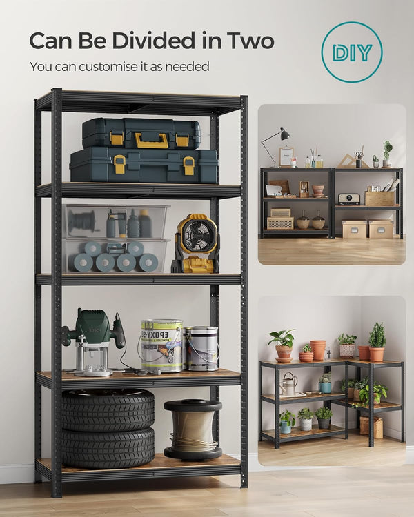 Industrial Shelving Unit - Adjustable Storage (50x100x200cm) - Karrari