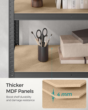Basement & Garage Shelving - Heavy-Duty 5-Tier Steel Rack (50x100x200cm) - Karrari