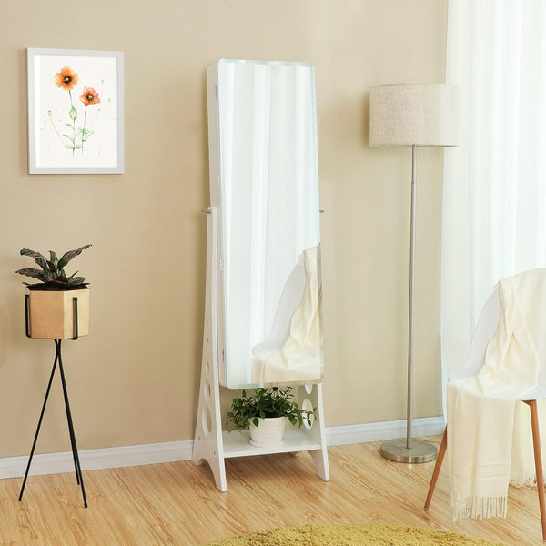 Lockable LED Mirror Jewellery Cabinet with Drawers - Karrari
