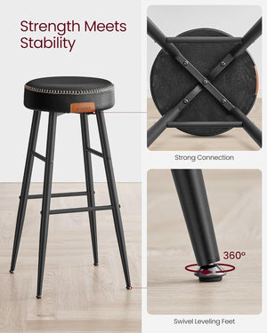 Set of 2 Kitchen Bar Stools - Karrari