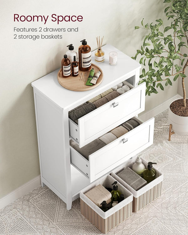 Bathroom Storage Cabinet with Drawers & Baskets - Karrari