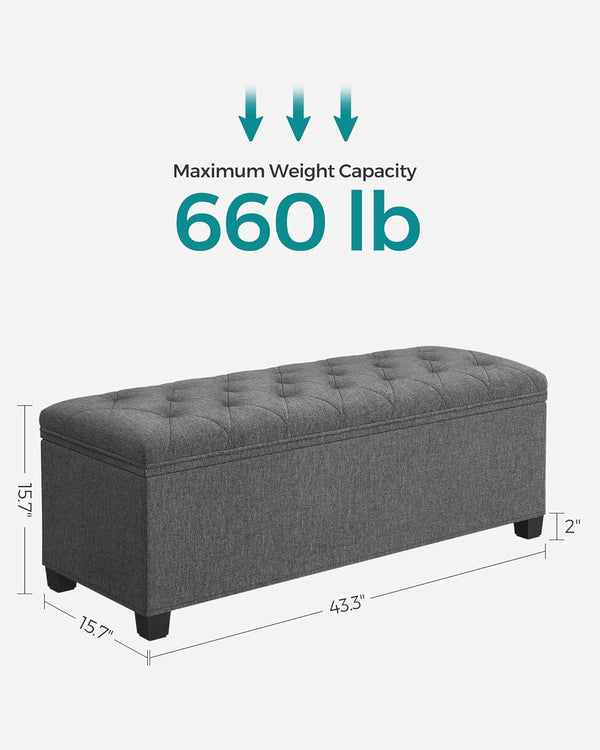Storage Ottoman Bench with Legs - Karrari