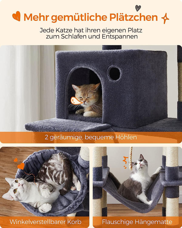 XXL Multi-Level Cat Tree - Scratching Posts & Hammock - Karrari