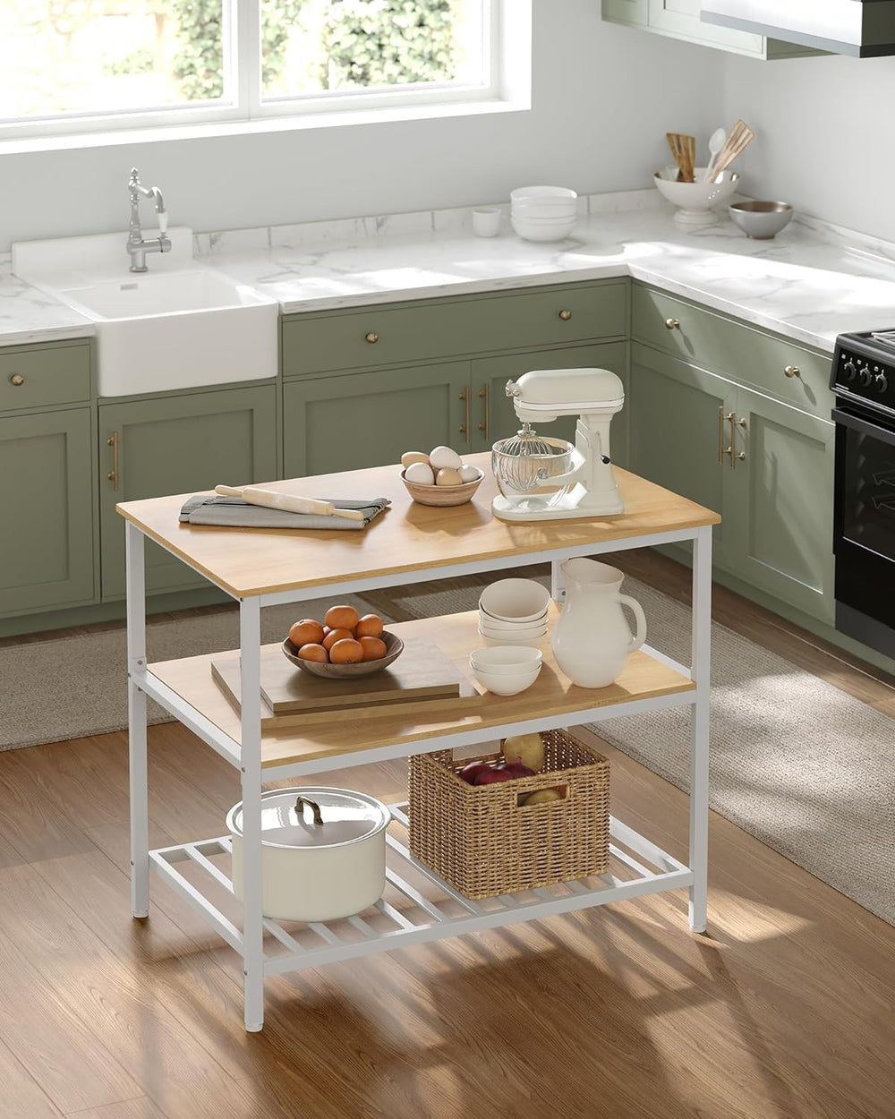 3-Tier Industrial Kitchen Island - Karrari