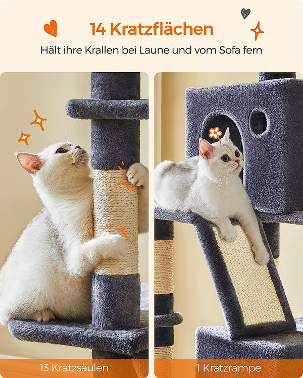 XXL Multi-Level Cat Tree - Scratching Posts & Hammock - Karrari