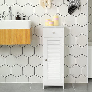 Bathroom Floor Cabinet with Drawer & Door - Karrari