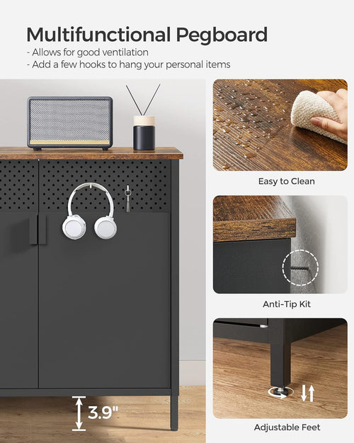 Metal Storage Cabinet with Doors