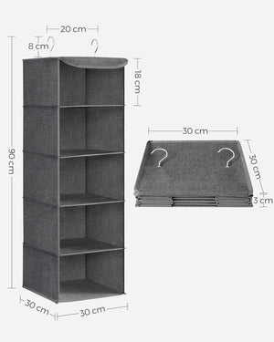 Set of 2 Foldable Hanging Storage Organisers - Karrari