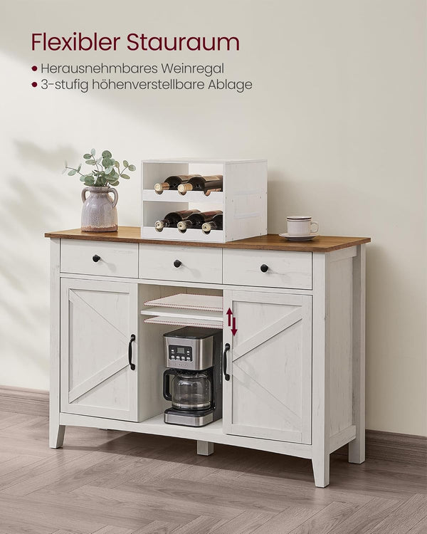 Vintage Kitchen Cabinet with Wine Rack - Karrari