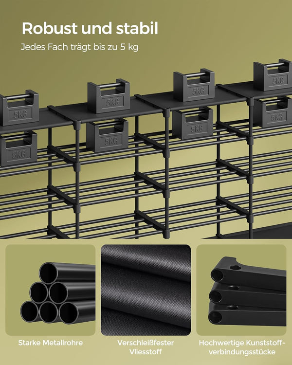 Adjustable 8-Tier Shoe Rack (Holds up to 48 Pairs) - Karrari