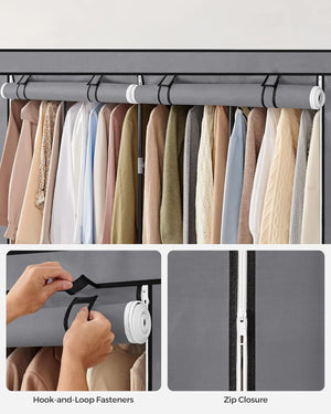 Clothes Wardrobe with 4 Hanging Rails - Karrari