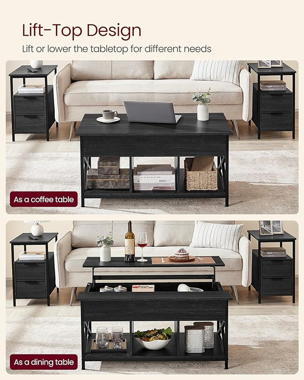 Lift-Top Coffee Table with Storage - Karrari