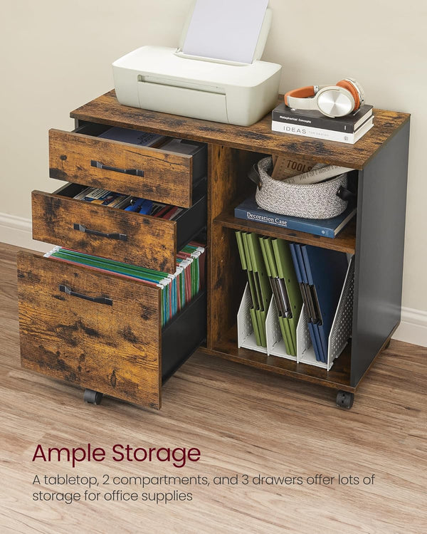 Industrial Office Storage Cabinet on Wheels