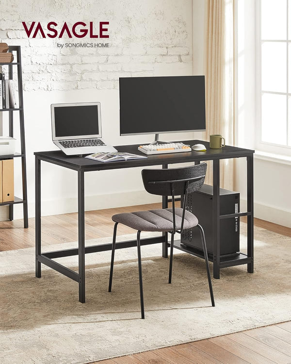 Computer Desk with 2 Shelves – Reversible Office PC Table