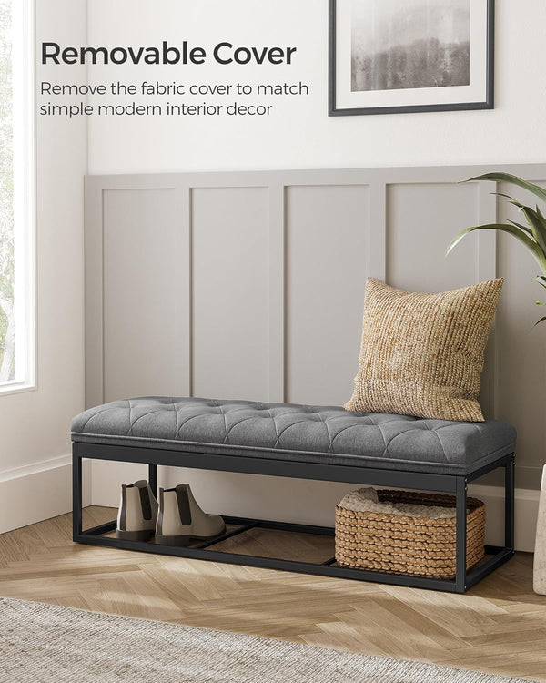 Storage Ottoman Bench with Legs - Karrari