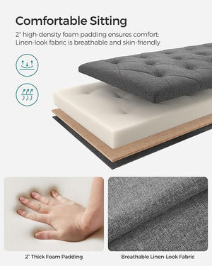 Storage Ottoman Bench with Legs - Karrari
