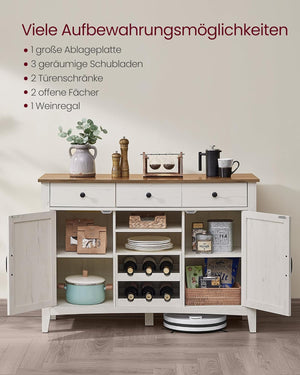 Vintage Kitchen Cabinet with Wine Rack - Karrari