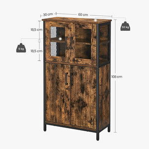 Multipurpose Sideboard with Adjustable Shelf - Karrari