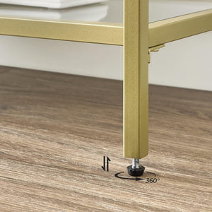 Gold Console Table with 3-Tier - Karrari